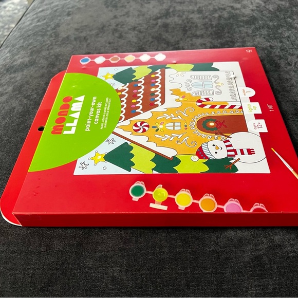 NIB Mondo Llama Paint Your Own Christmas Canvas - Picture 4 of 4